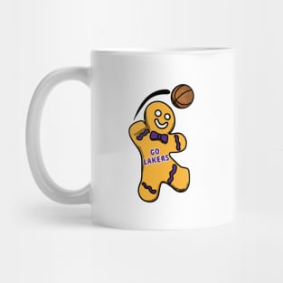 Los Angeles Lakers Gingerbread Man Mug